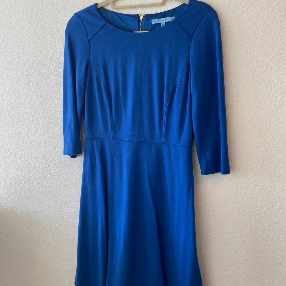 Blue Dress - Quarter Sleeves